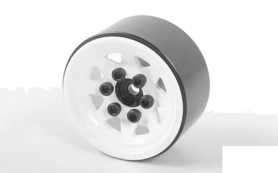 RC4WD Stamped Steel 1.0 Stock Beadlock Wheels (White) (4) — image 4 of 7