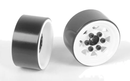 RC4WD Stamped Steel 1.0 Stock Beadlock Wheels (White) (4) — image 5 of 7