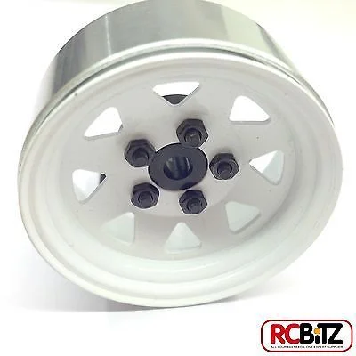 RC4WD 5 Lug Wagon 1.9 Steel Stamped Beadlock Wheels (White) — image 1 of 7