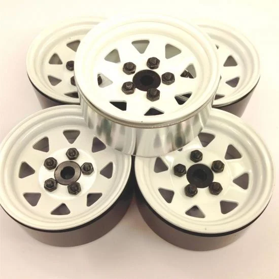 RC4WD 5 Lug Wagon 1.9 Steel Stamped Beadlock Wheels (White) — image 2 of 7