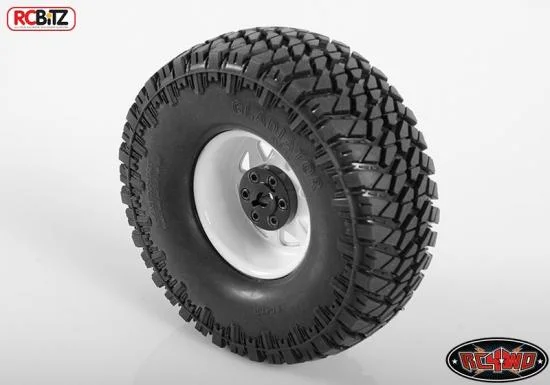 RC4WD 6 Lug Wagon 1.9 Steel Stamped Beadlock Wheels (White) &mdash; image 3 of 6