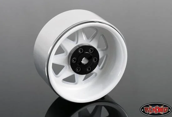 RC4WD 6 Lug Wagon 2.2 Steel Stamped Beadlock Wheels (White) — image 3 of 7