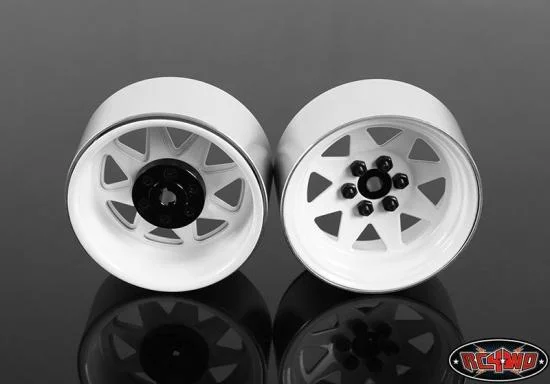 RC4WD 6 Lug Wagon 2.2 Steel Stamped Beadlock Wheels (White) — image 4 of 7