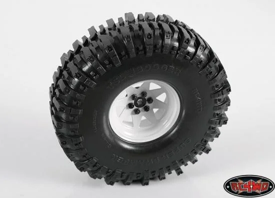 RC4WD 6 Lug Wagon 2.2 Steel Stamped Beadlock Wheels (White) — image 5 of 7