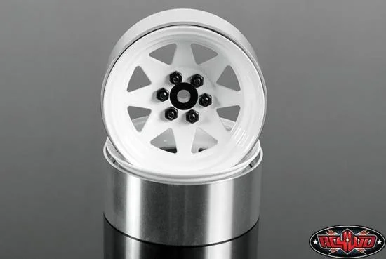 RC4WD 6 Lug Wagon 2.2 Steel Stamped Beadlock Wheels (White) — image 6 of 7