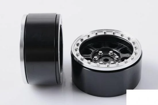 RC4WD Raceline Monster 1.9 Beadlock Wheels (Black/Silver) — image 4 of 7