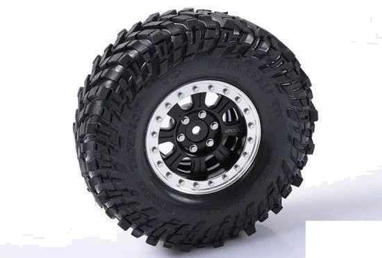 RC4WD Raceline Monster 1.9 Beadlock Wheels (Black/Silver) — image 6 of 7