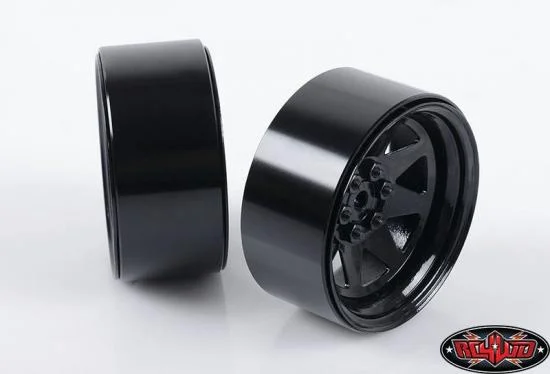 RC4WD 6 Lug Wagon 2.2 Steel Stamped Beadlock Wheels (Black) — image 2 of 6