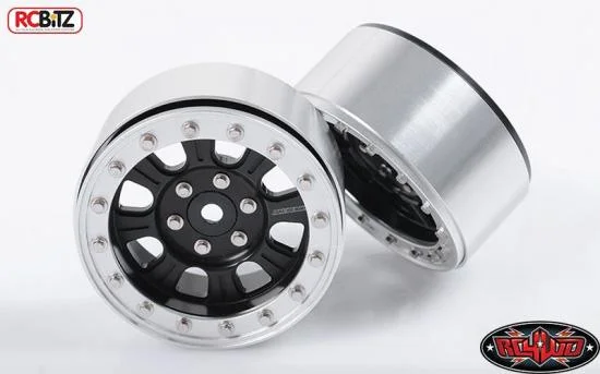 RC4WD Raceline Monster 2.2 Beadlock Wheels (Black/Silver) — image 1 of 7