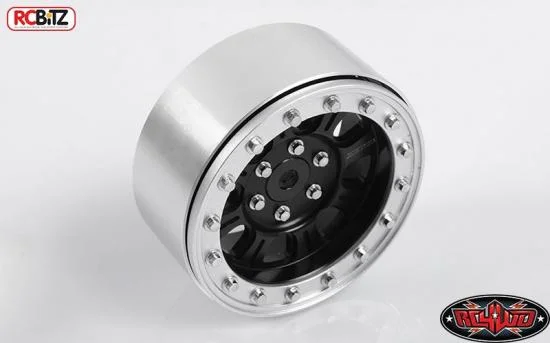 RC4WD Raceline Monster 2.2 Beadlock Wheels (Black/Silver) — image 2 of 7