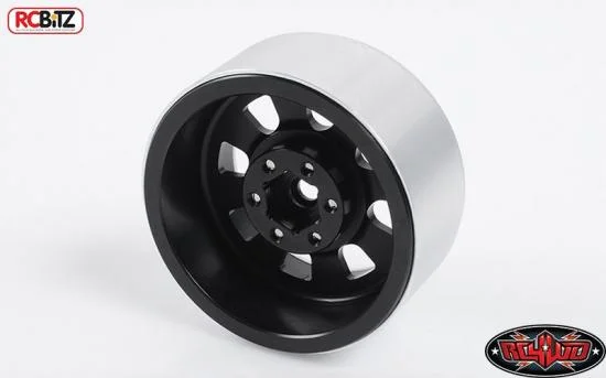 RC4WD Raceline Monster 2.2 Beadlock Wheels (Black/Silver) — image 3 of 7
