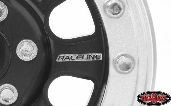 RC4WD Raceline Monster 2.2 Beadlock Wheels (Black/Silver) — image 5 of 7
