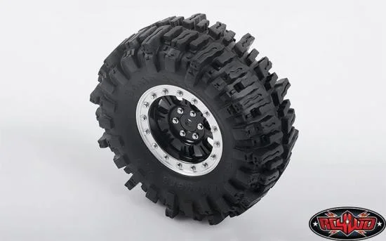 RC4WD Raceline Monster 2.2 Beadlock Wheels (Black/Silver) — image 6 of 7