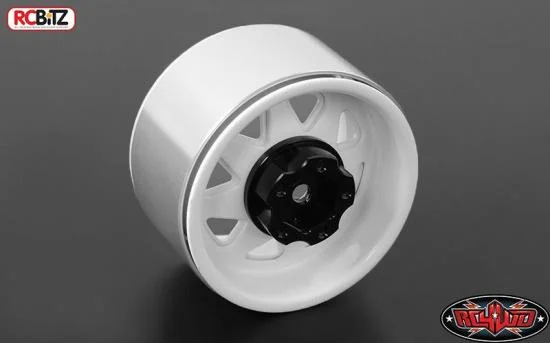 RC4WD 5 Lug Deep Dish Wagon 1.9 Steel Stamped Beadlock Wheels (White) &mdash; image 2 of 7