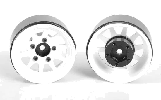 OEM Stamped Steel 1.55 Beadlock Wheels (White) — image 1 of 7