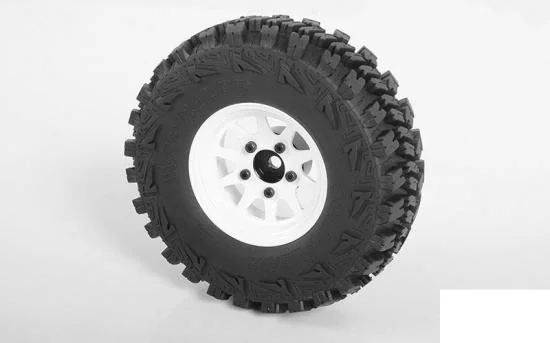 OEM Stamped Steel 1.55 Beadlock Wheels (White) — image 3 of 7