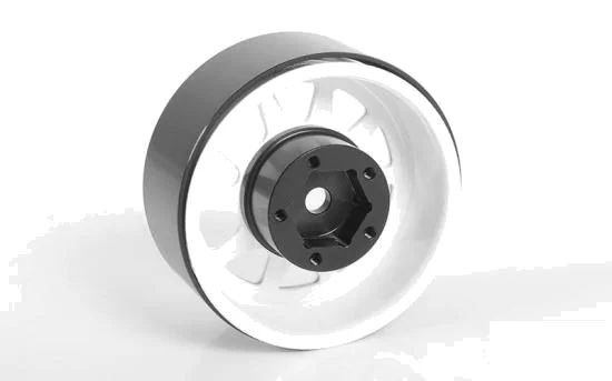 OEM Stamped Steel 1.55 Beadlock Wheels (White) — image 4 of 7