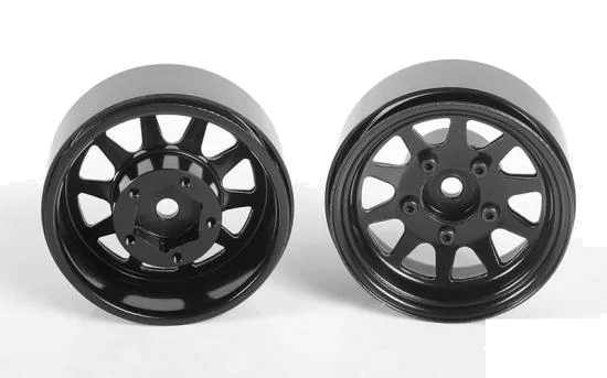 OEM Stamped Steel 1.55 Beadlock Wheels (Black) — image 1 of 7