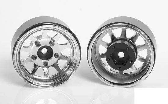 OEM Stamped Steel 1.55 Beadlock Wheels (Chrome) — image 1 of 7