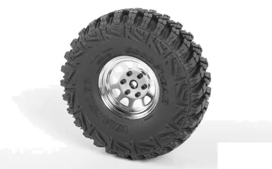 Stamped Steel 1.7 Beadlock Wagon Wheels (Chrome) RC4WD &mdash; image 3 of 7