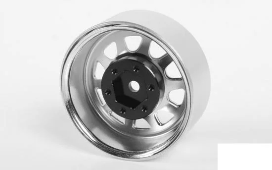 Stamped Steel 1.7 Beadlock Wagon Wheels (Chrome) RC4WD &mdash; image 6 of 7
