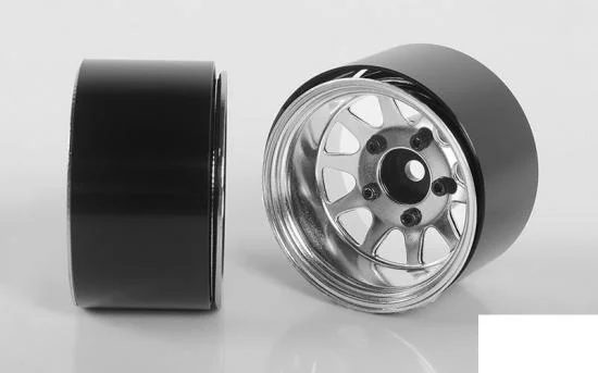 Deep Dish Wagon 1.55 Stamped Steel Beadlock Wheels (Chrome) RC4WD — image 5 of 7