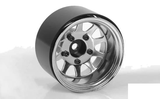 Deep Dish Wagon 1.55 Stamped Steel Beadlock Wheels (Chrome) RC4WD — image 6 of 7