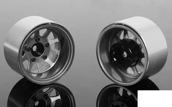 Deep Dish Wagon 1.55 Stamped Steel Beadlock Wheels (Clear) RC4WD — image 1 of 7