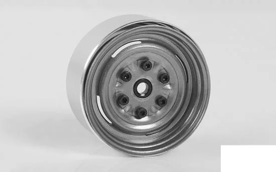 RC4WD Vintage Yota 6 Lug Stamped Steel 1.55 Beadlock Wheels (Clear) RC4WD &mdash; image 2 of 7