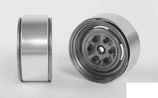 RC4WD Vintage Yota 6 Lug Stamped Steel 1.55 Beadlock Wheels (Clear) RC4WD &mdash; image 4 of 7