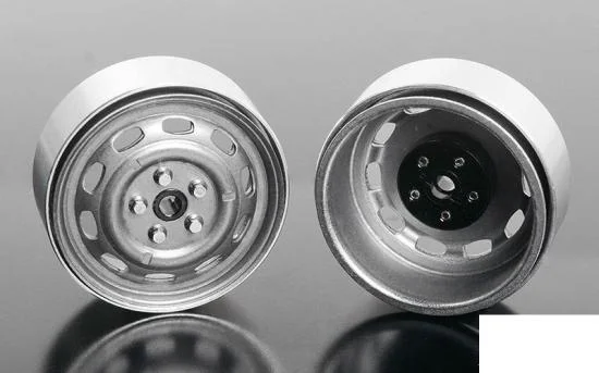RC4WD Stamped Steel 1.7 10-Oval Hole Wheels (Plain) RC4WD — image 1 of 7