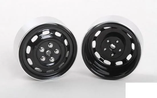 RC4WD Stamped Steel 1.7 10-Oval Hole Wheels (Black) RC4WD — image 1 of 7