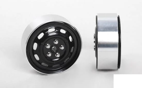 RC4WD Stamped Steel 1.7 10-Oval Hole Wheels (Black) RC4WD — image 2 of 7
