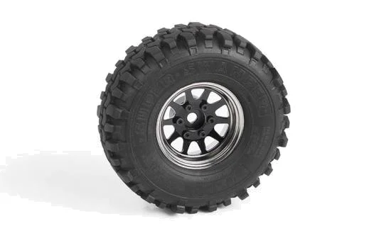 RC4WD OEM 6-Lug Stamped Steel 1.55 Beadlock Wheels (Black and Chrome) RC4WD — image 5 of 7