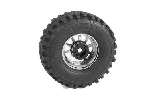 RC4WD OEM 6-Lug Stamped Steel 1.55 Beadlock Wheels (Black and Chrome) RC4WD — image 6 of 7