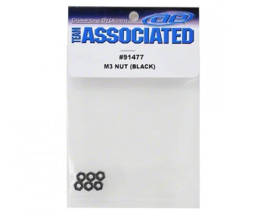 Associated M3 Nuts - Black (6) — image 2 of 3