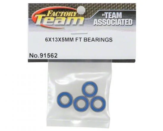 Associated B5/B5M 6 X 13 X 5 mm Factory Team Bearings (4) — image 2 of 2