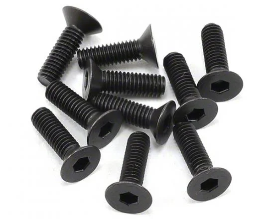 Axial M3x10mm Hex Socket Flat Head (Black) (10) — image 1 of 3