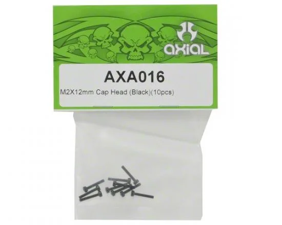Axial M2x12mm Cap Head (Black) (10) — image 2 of 3