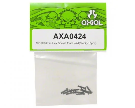 Axial M2.6x10mm Hex Socket Tapping Button Head (Black) (10) — image 2 of 3