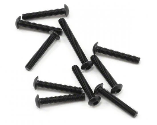 Axial M3x18mm Hex socket Button Head - Black (10) — image 1 of 3