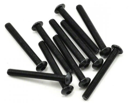 Axial M3x25mm Hex Socket Button Head (Black) (10) — image 1 of 2