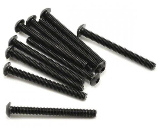 Axial M3x30mm Hex Socket Button Head (Black) (10) — image 1 of 3