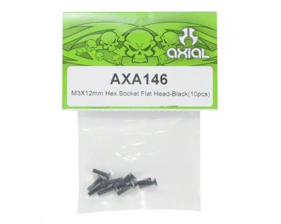 Axial M3x12mm Hex Socket Flat Countersink Head (10) — image 2 of 3