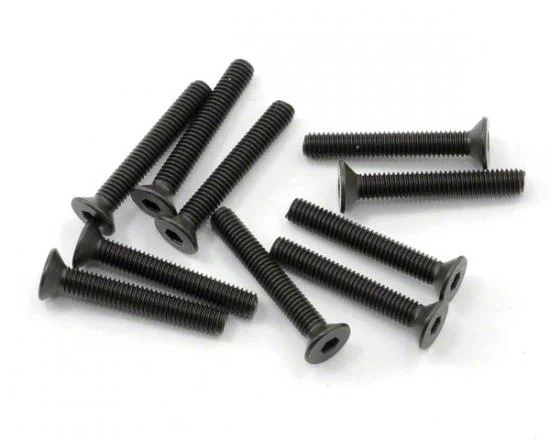 Axial M3x20mm Hex Socket Flat Head - Black (10) — image 1 of 3