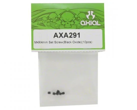 Axial M4x4mm Set Screw (Black) (6pcs.) — image 2 of 3