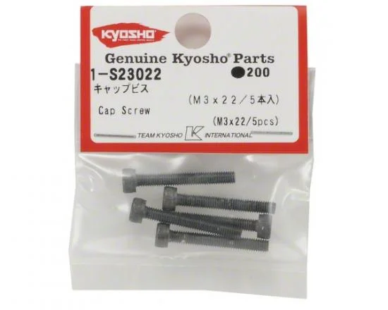 Kyosho Metallic Cap Screws 3X22mm (5) — image 3 of 4