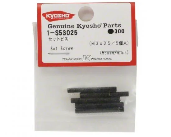 Kyosho Metallic Headless Set Screws 3X25mm (5) — image 3 of 3