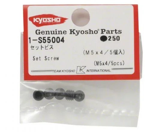 Kyosho Metallic Headless Set Screws 5X4mm (5) &mdash; image 3 of 3