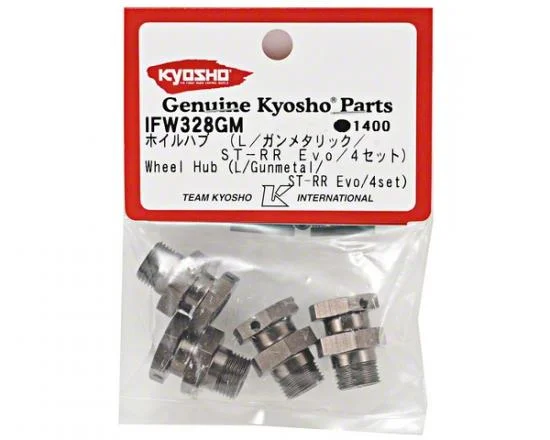 Kyosho Wheel Hub (Gun Metal - L) ST-Rr Evo (4) &mdash; image 3 of 4